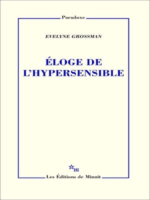 cover image of Éloge de l'hypersensible